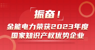 振奮！金能電力榮獲2023年度國(guó)家知識(shí)產(chǎn)權(quán)優(yōu)勢(shì)企業(yè)